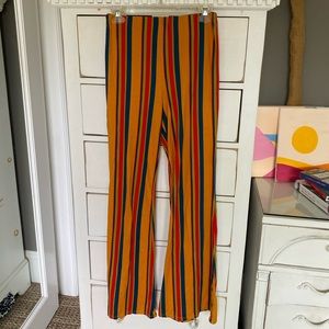 Forever 21 Flare Striped Pants